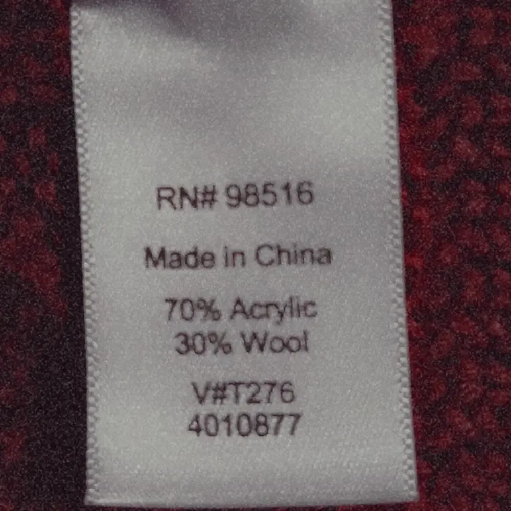 Coldwater Creek L (14/16) Maroon Cable Knit Cowl Neck Wool Blend Tunic Sweater